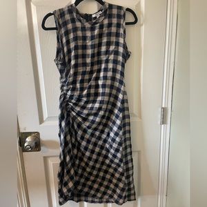 James Perse Gingham Midi Dress